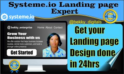 I will design a high converting Systeme Io landing page for online coaches