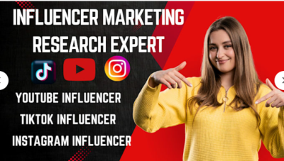 I will source the best Instagram influencer list for your niche, find influencer