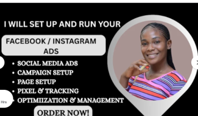 I will set up and manage Facebook ads campaign, fix Instagram ads, and handle marketing