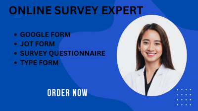 I Will Fill Online Survey JotForm Google Forms GoHighLevel Survey to 2000 Respondents