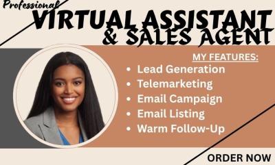 I Will Sales Closer Virtual Assistant Sales Agent Lead Generation B2B Sales Salesperson