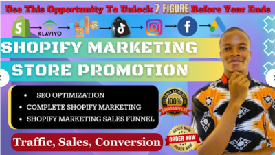 I will do Shopify marketing, Facebook ads and boost dropshipping sales