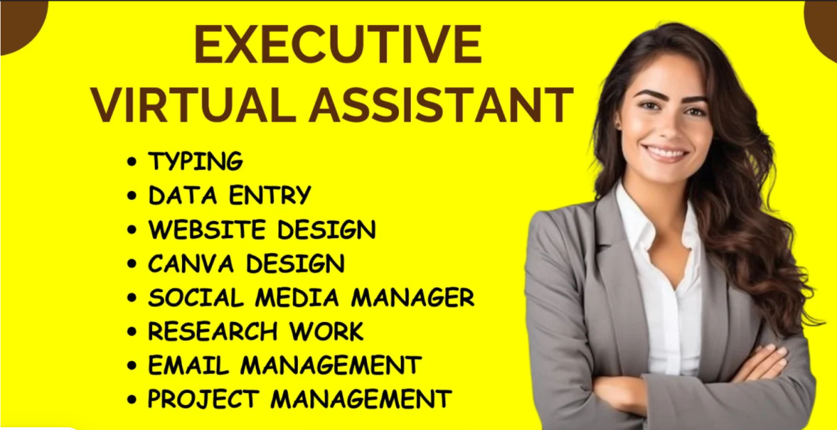 I will be your Executive Virtual Assistant, Social Media Virtual Assistant, Canva Designer