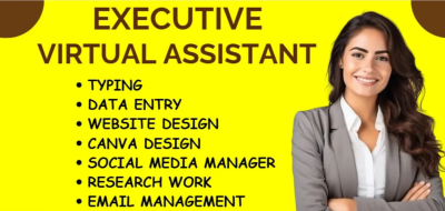 I Will Be Your Long Term Administrative Personal Executive Virtual Assistant