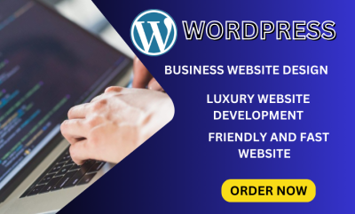 I will build a premium luxury WordPress website and modern website development