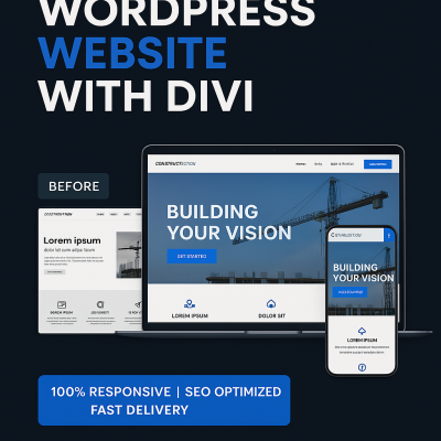 I Will Redesign or Revamp Your Website Using Divi Theme Professionally