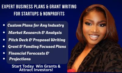 I Will Write a Compliant Business Plan with Financial Projections & Startup Pitch Deck