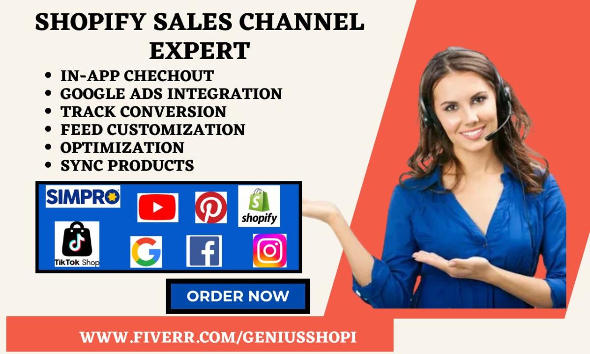 Setup Sales Channel TikTok Shop Google Facebook Instagram Pinterest Simprosys