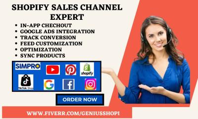 Setup Sales Channel TikTok Shop Google Facebook Instagram Pinterest Simprosys