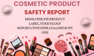 Create Analyzed CPSR, MSDS, SDS, PIF, COA, CPNP
