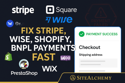 I will payment integration, Stripe, Apple Pay, Google Pay, Paystack SEPA, Wix, Shopify