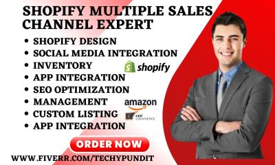 Do Shopify Multiple Sales Channels: Amazon, LitCommerce, TikTok Shop, CedCommerce