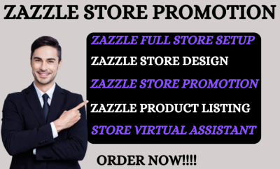 I will setup Zazzle store, do Zazzle product listing, Zazzle promotion, and virtual assistant services