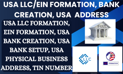 I will create USA business bank account for non USA residents USA physical address