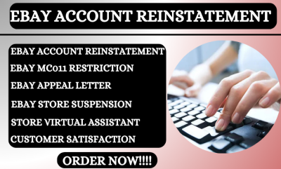 I will reinstate suspended eBay account, remove MC011, MC113, MC999