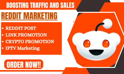 I Will Create Reddit Post for E-commerce Website Crypto App IPTV Business Product SEO