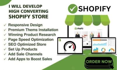 I will craft a high converting Shopify store for your brand
