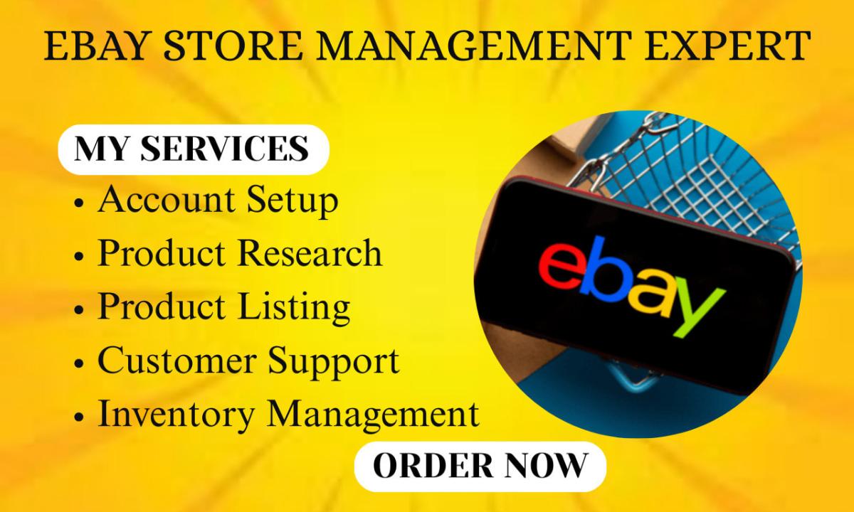 Do eBay Account Creation, eBay Store Setup & Product Listings | eBay Seller Account