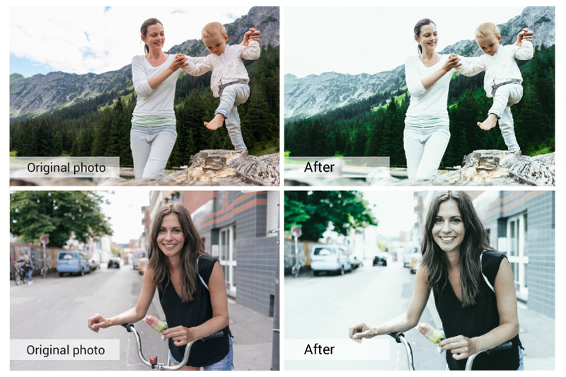 20 Bright Airy PresetsPhotoshop actionsLUTSVSCO By Cilo Creative 