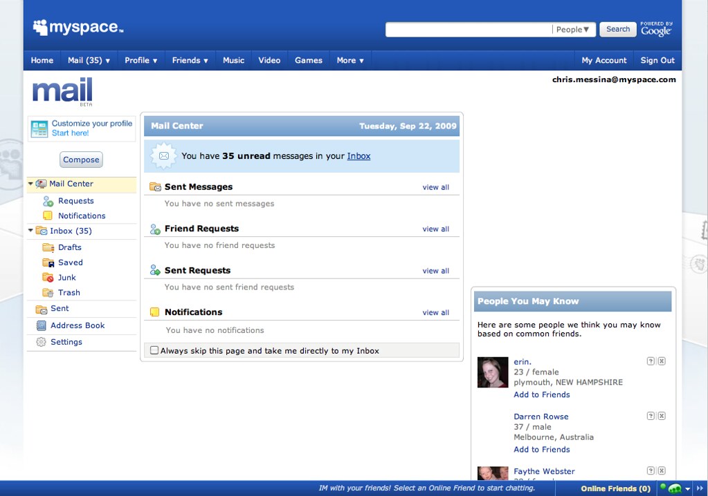 MySpace Inbox messagingmyspacecomindexcfmfuseactionm Flickr