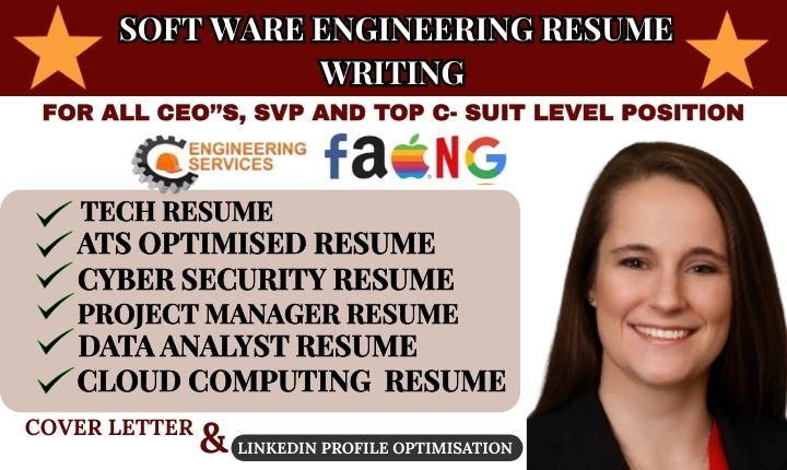 I will write software engineering resume, IT developer tech resumes, federal resume