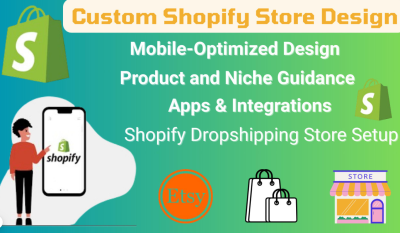 I Will Design and Build a Shopify Dropshipping Store or Custom Dropshipping Store