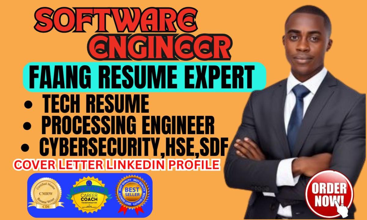 I will craft ATS Engineering Resume, Software Developer, Cybersecurity, IT & FAANG