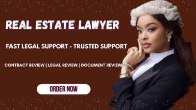 I Will Be Online Lawyer to Draft, Review, and Prepare Real Estate Contract & Legal Documents