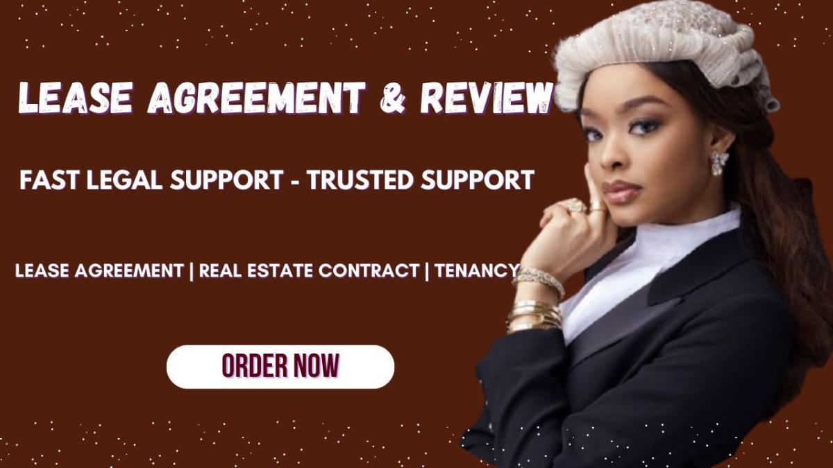 I will draft lease agreement real estate contract agreement review tenancy agreement