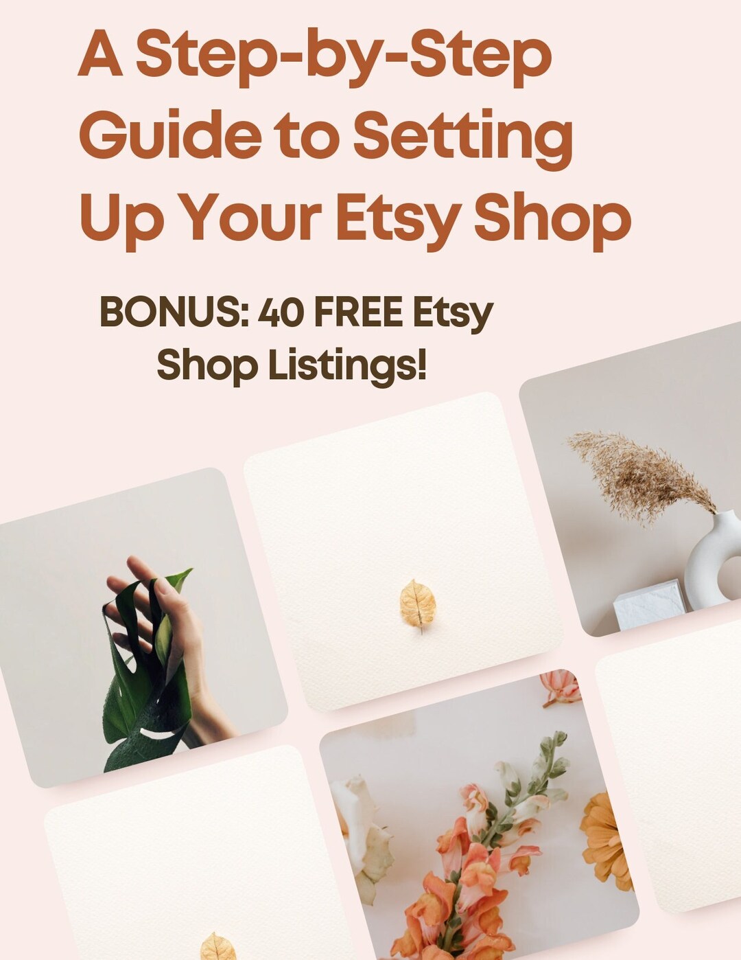 A Stepbystep Guide to Setting up Your Etsy Shop 9page PDF Etsy