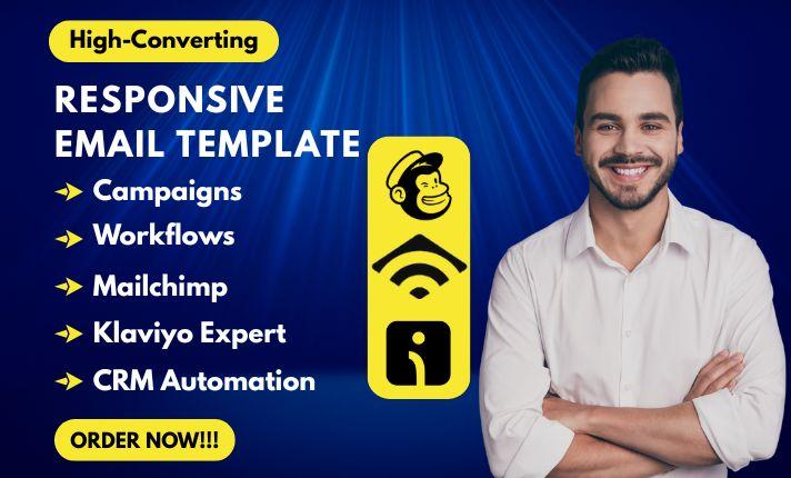 I Will Design Klaviyo, Mailchimp, Omnisend Email Newsletter Template
