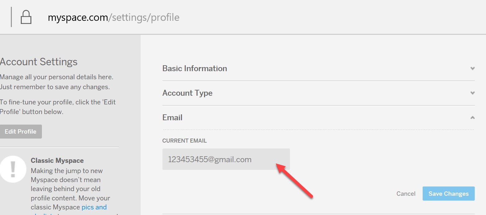 How to Find the Email Associated with MySpace