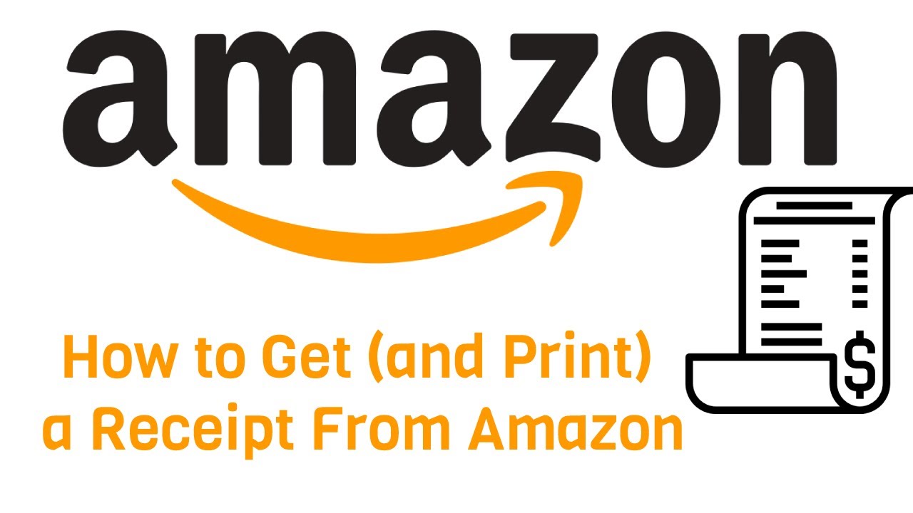 How to Get and Print a Receipt From Amazon YouTube