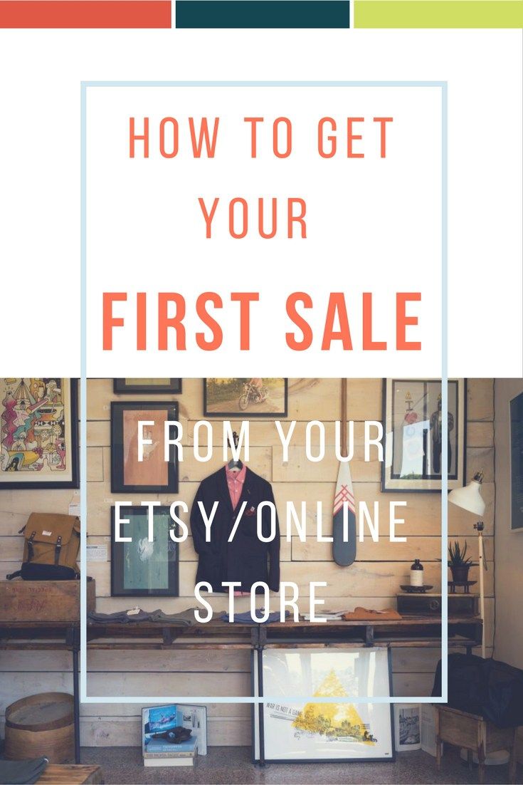 How to get your first sale from your Etsyonline store Day 6 