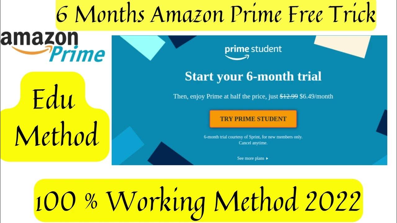 How To Sign Up For Student Prime  How To Get 6 Months Free Amazon 