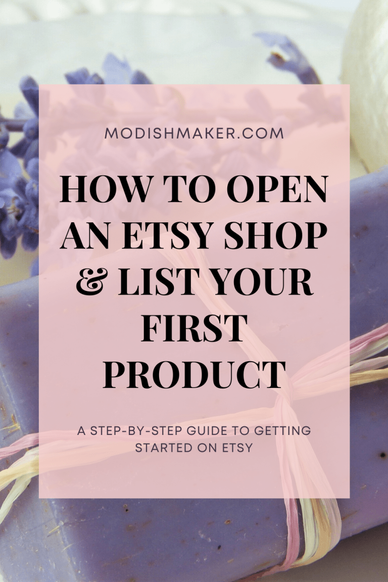 How to Open an Etsy Shop and Start Selling Crafts Online