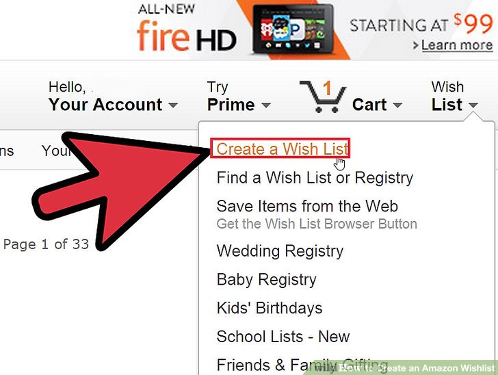 How to Create an Amazon Wish List