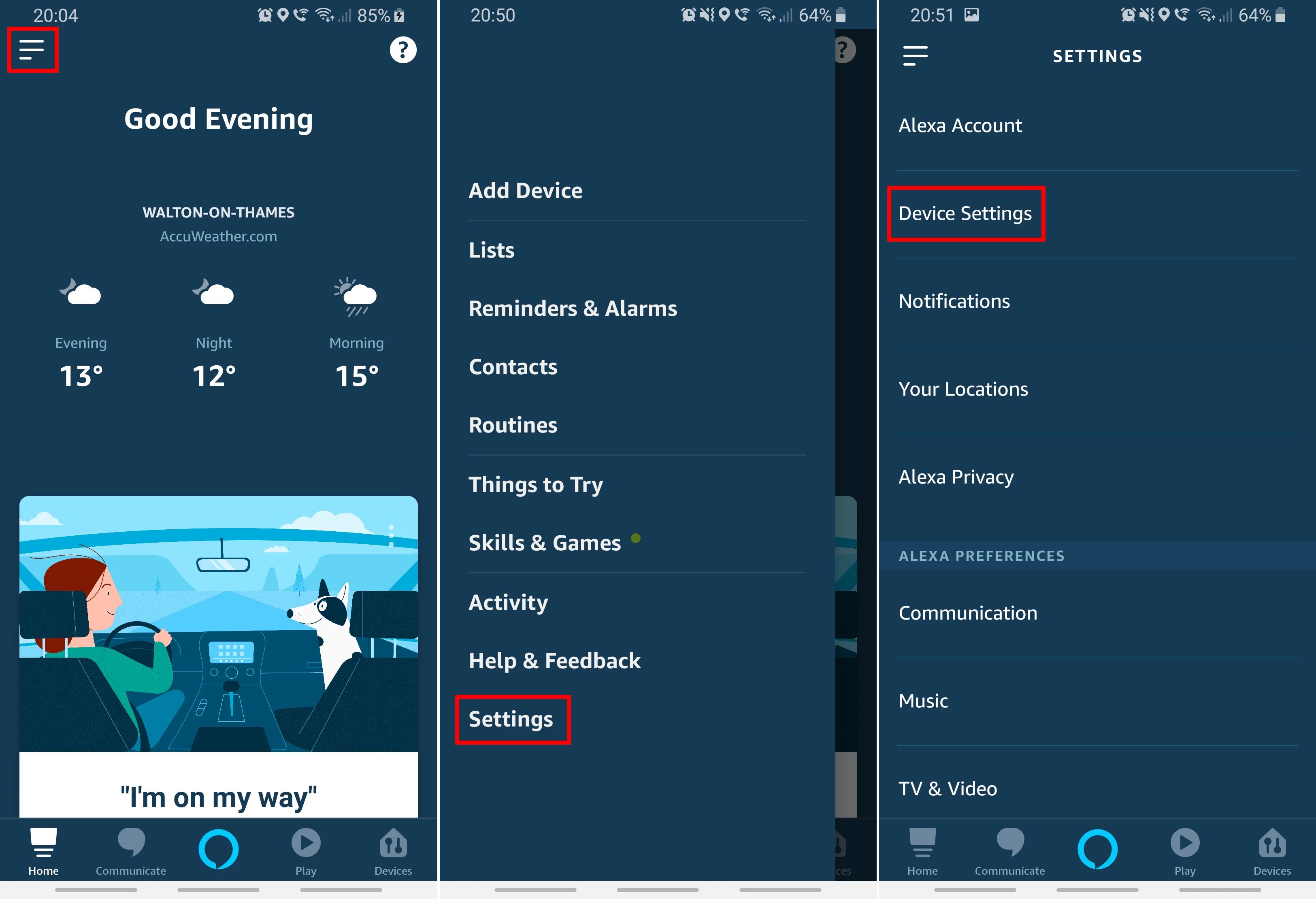 amazon echo change wifi