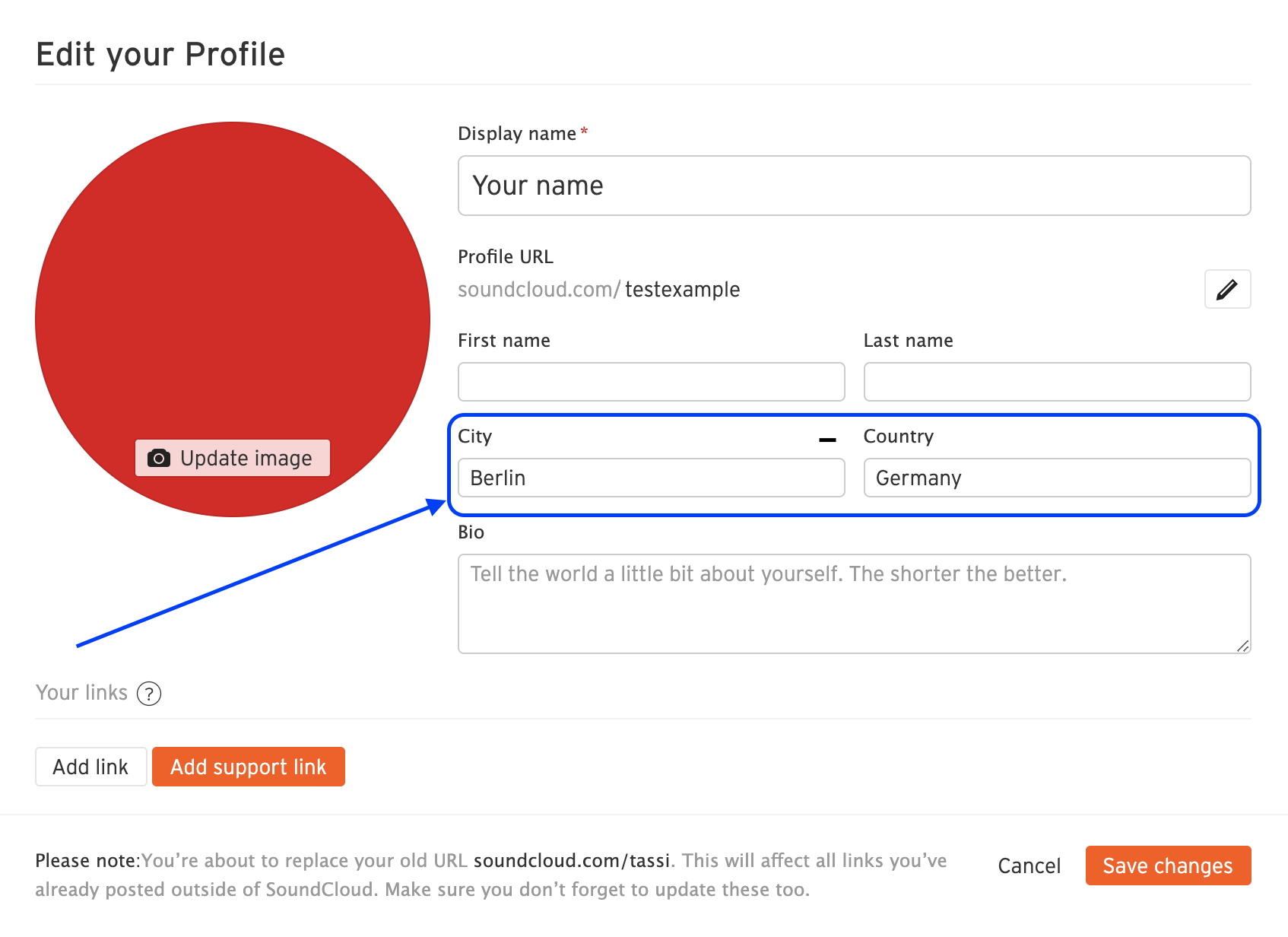 Insert Instagram Link into Your SoundCloud Profile for Maximum Exposure
