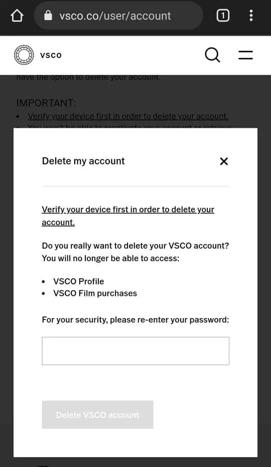 How to Delete VSCO Account ProTechnoid