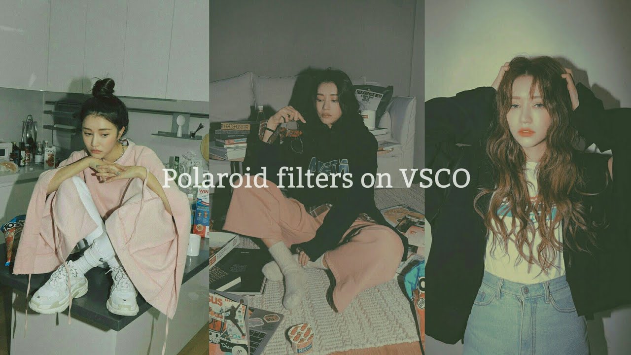 Vintage polaroid filter in Vsco YouTube