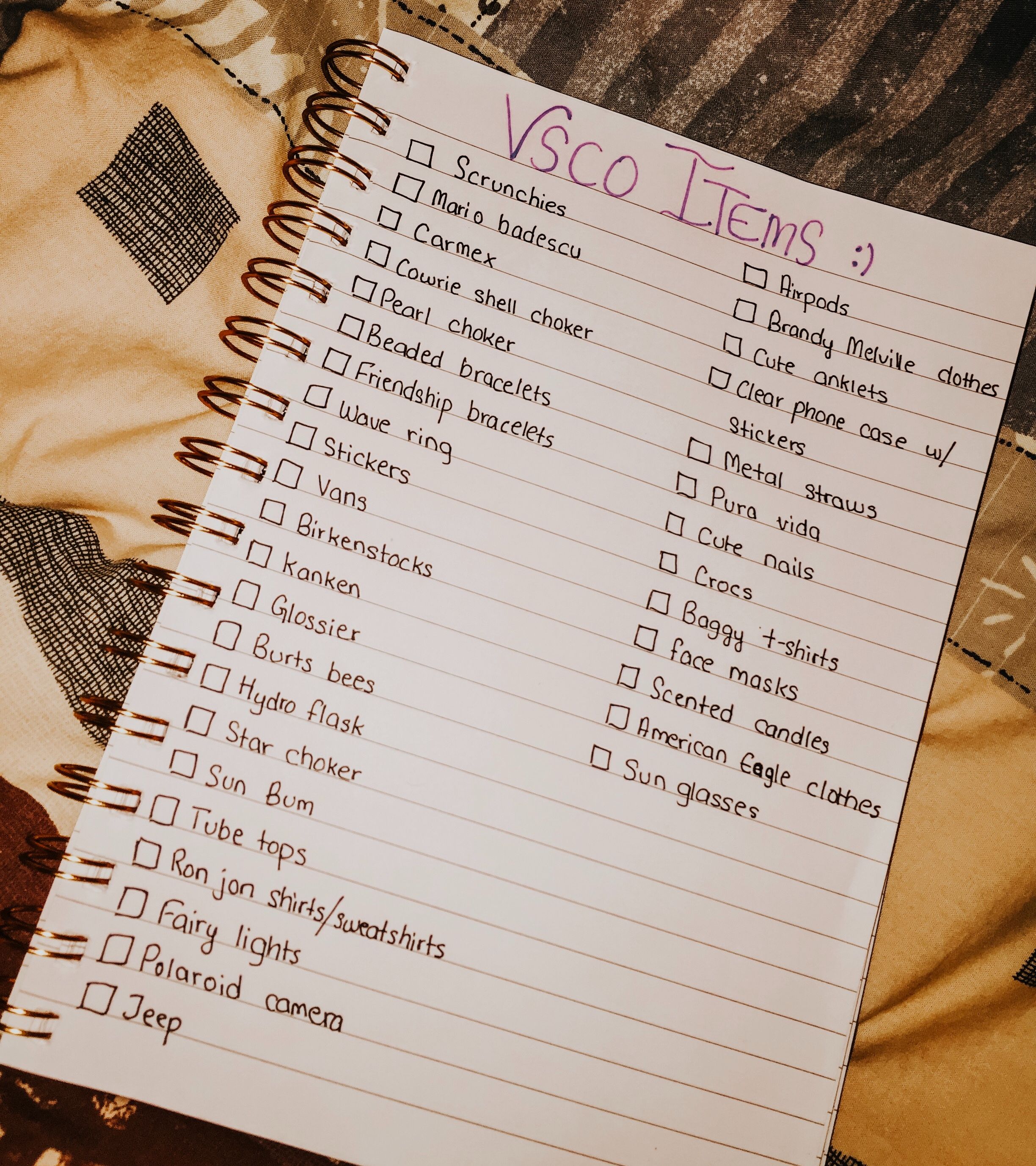Vsco girl checklist  Artofit