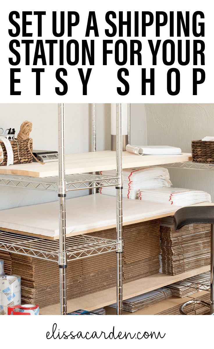Build An Etsy Shipping Workstation For Your Handmade Business