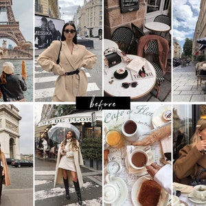 Paris 3 Luxurious Mobile Lightroom Presets Brown VSCO  Etsy