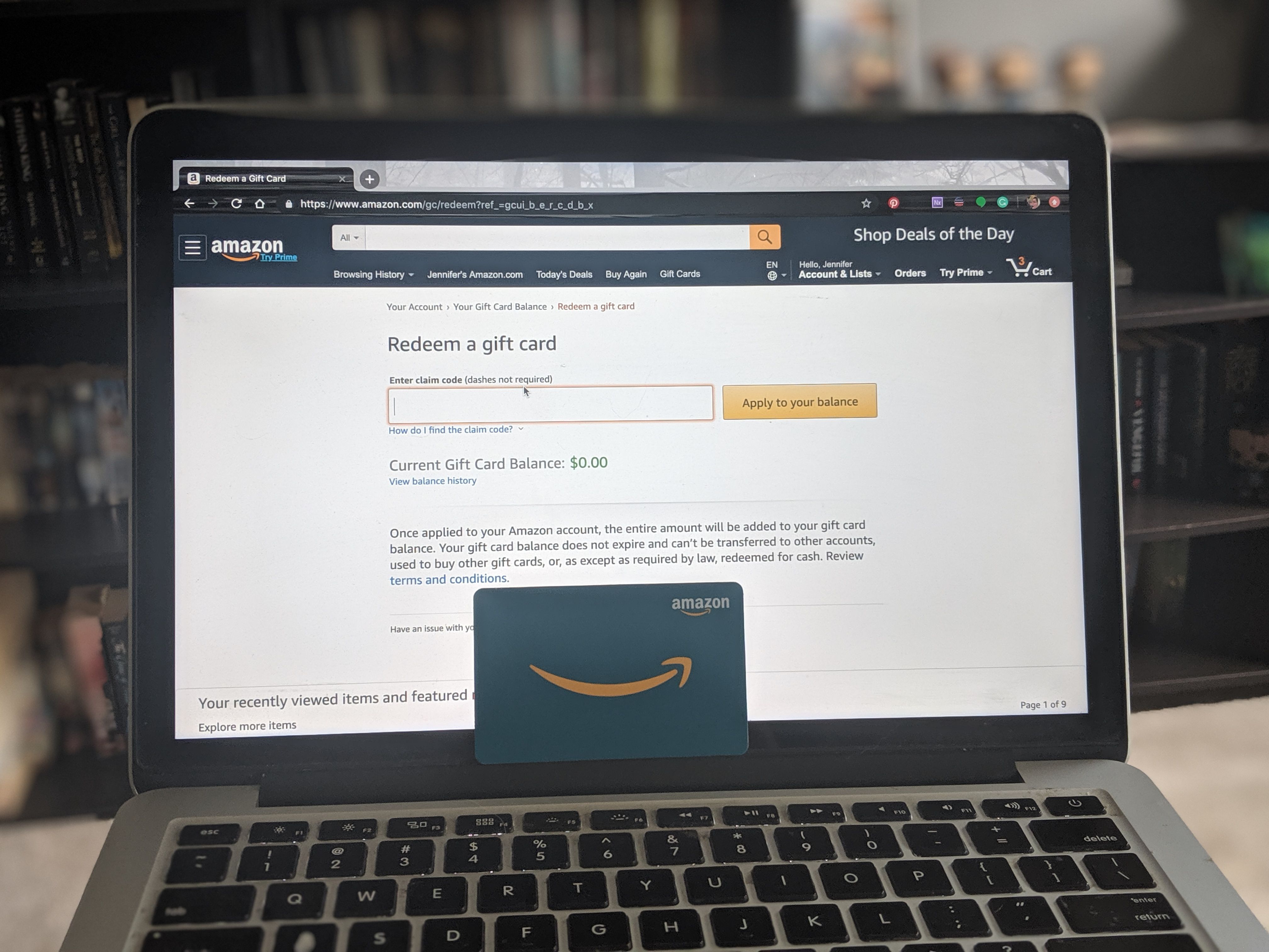 How to Check an Amazon Gift Card Balance