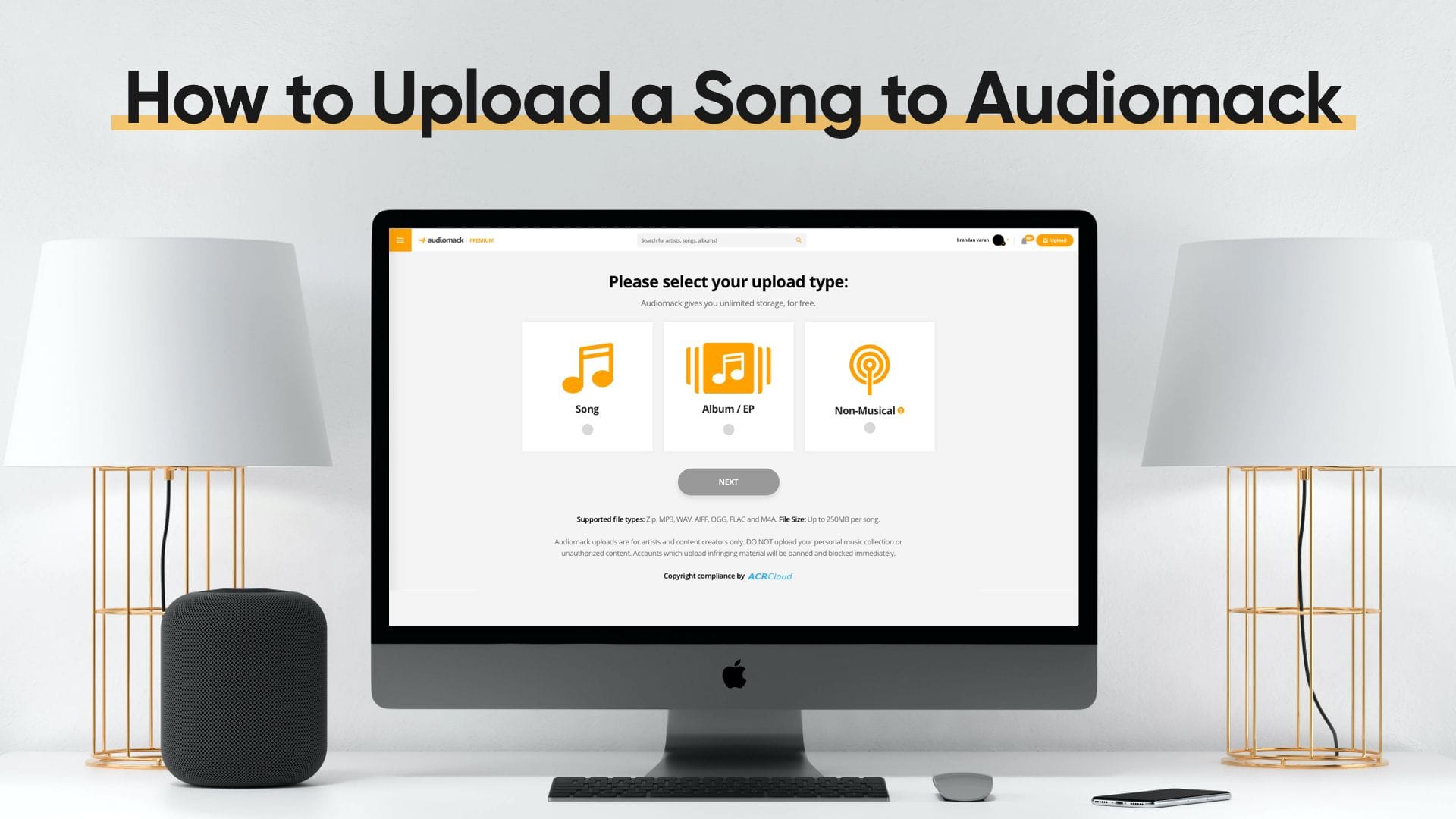 How To Upload A Song On Audiomack
