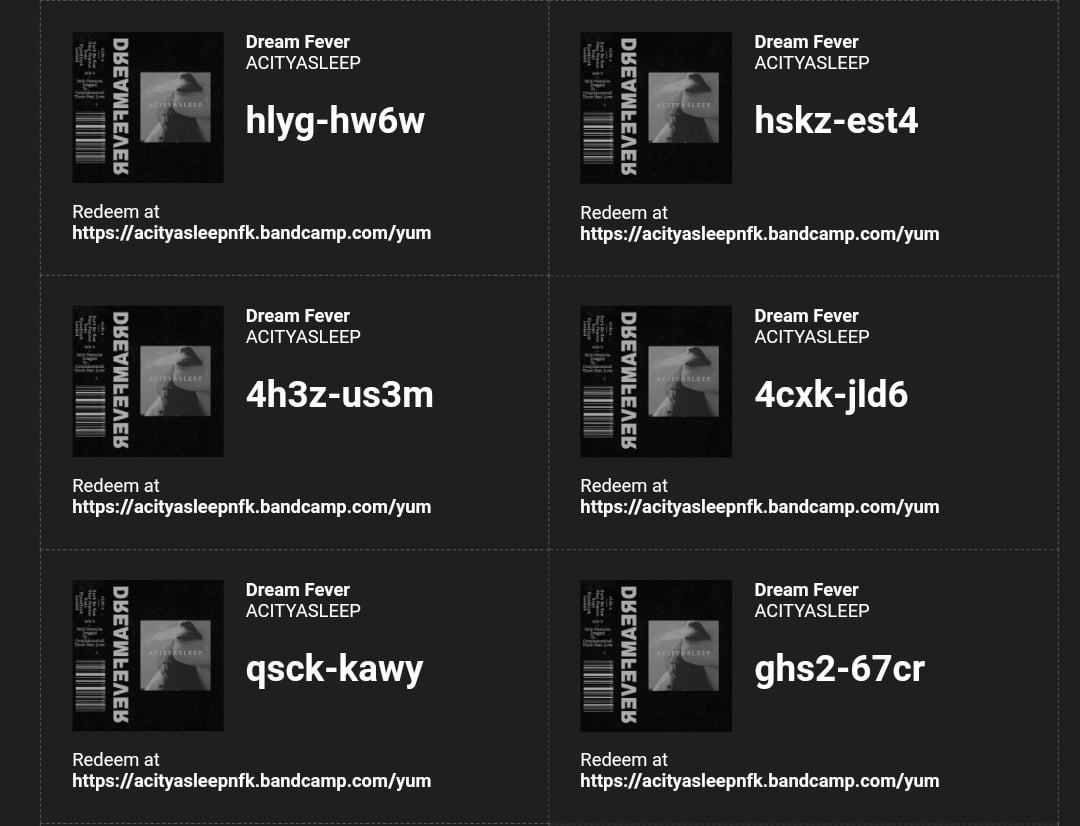 Free Bandcamp Codes  rBandCamp
