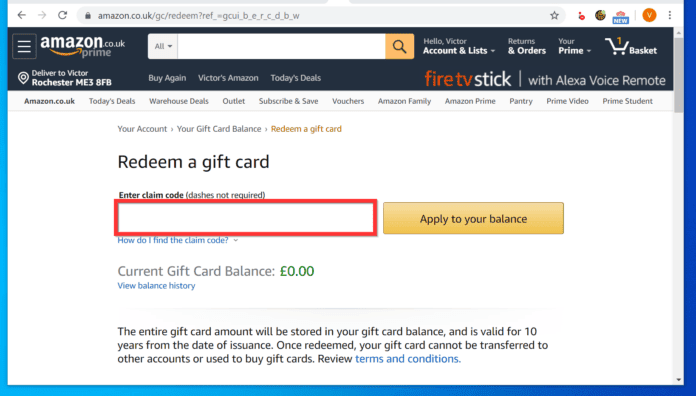 How to Redeem Amazon Gift Card Easily