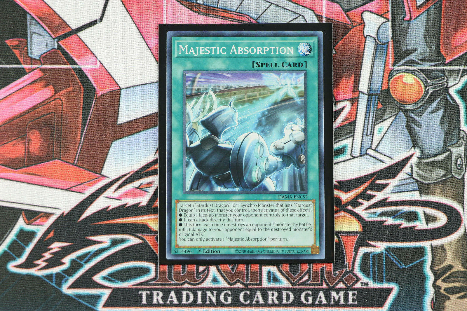 YuGiOh Spell Card Majestic Absorption DAMAEN052 1st Edition Common 
