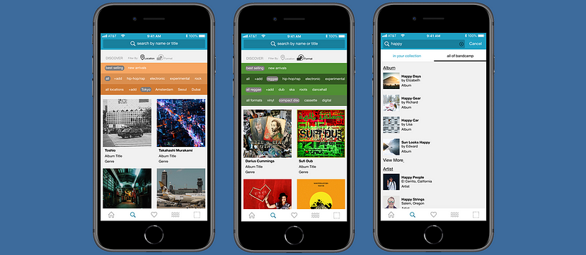 Bandcamps Music Discovery Userflow Reimagined  by Elb D Choi 